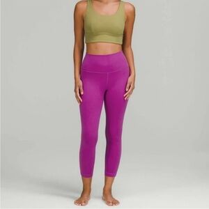 Lululemon Align High-Rise Crop 23" Vivid Plum Women's Leggings Size 4 athleisure